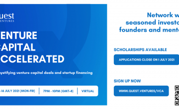  Học bổng 2500 USD cho khóa học Đầu tự Mạo hiểm của quỹ  đầu tư Quest Ventures