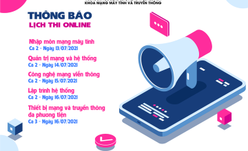 THÔNG BÁO THI ONLINE CÁC MÔN HỌC 