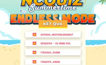 NC QUIZ SUMMERTIME - KẾT QUẢ ENDLESS MODE
