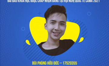 Sinh viên khoa Kỹ thuật Máy tính có bài báo Khoa học được chấp nhận đăng tại Hội nghị quốc tế CAMA 2021 