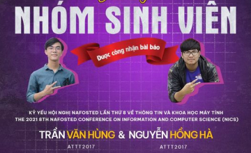 Chúc mừng sinh viên UIT đã có công trình nghiên cứu được thông báo chấp nhận đăng tại Kỷ yếu Hội nghị khoa học quốc tế lần thứ 8