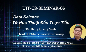 [UIT-CS-Seminar 06] Data Science - Từ học thuật đến thực tiễn