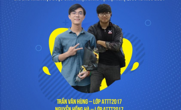 Chúc mừng 2 sinh viên Trần Văn Hùng và Nguyễn Hồng Hà có bài báo được chấp nhận đăng tại Hội nghị khoa học quốc tế lần thứ 8 về Khoa học Thông tin và máy tính được bảo trợ bởi Quỹ NAFOSTED 