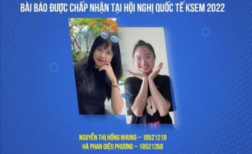 Sinh viên UIT có bài báo chấp nhận đăng tại Hội nghị quốc tế KSEM 2022
