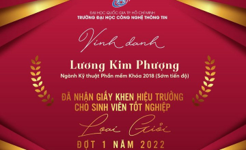 Chúc mừng sinh viên UIT học vượt tiến độ và tốt nghiệp loại giỏi