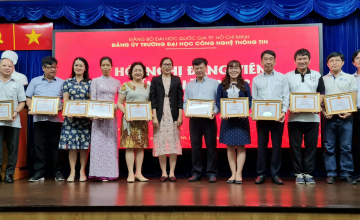 Đảng bộ Trường ĐH Công nghệ Thông tin tổ chức hội nghị Đảng viên lần 1 năm 2022