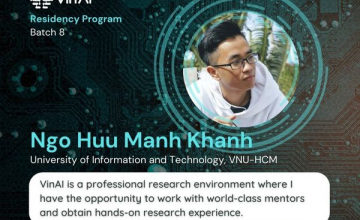 Chúc mừng sinh viên UIT đã được nhận vào chương trình VinAI AI Residency của VinAI 