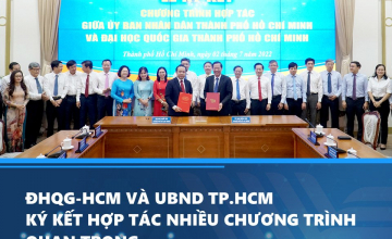 ĐHQG-HCM và UBND TP.HCM ký kết hợp tác nhiều chương trình quan trọng