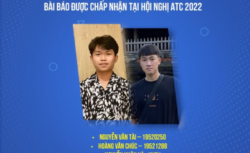 Nhóm sinh viên UIT có bài báo chấp nhận đăng tại Hội nghị ATC 2022