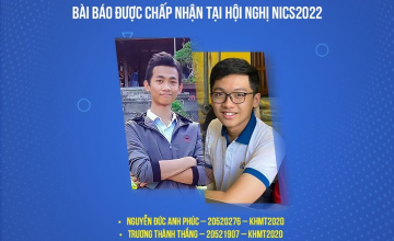 Nhóm sinh viên Khoa học Máy tính có bài báo chấp nhận đăng tại Hội nghị NICS2022