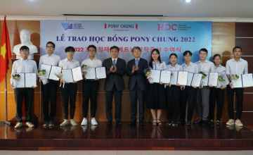  Trường Đại học Công nghệ Thông tin - Đại học Quốc gia TP.HCM vinh dự khi có 03 bạn sinh viên nhận học bổng Pony Chung năm 2022