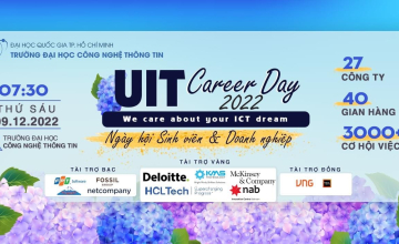 Sức nóng từ UIT Career Day 2022 - ngày hội Sinh viên & Doanh nghiệp hứa hẹn “bùng nổ” vào tháng 12