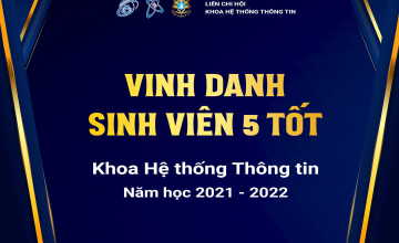 Công bố danh sách sinh viên 5 Tốt khoa Hệ thống Thông tin - Năm học 2021 - 2022