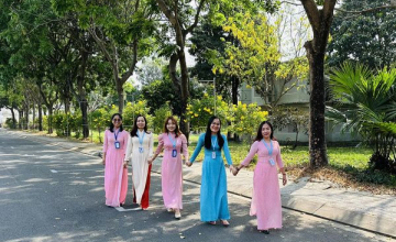  Giảng viên - Nhân viên nữ UIT hưởng ứng "Tuần lễ áo dài" trong tháng 3/2023