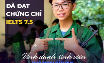 UIT - You are the best - Vinh danh sinh viên Ngô Minh Bảo Duy đã xuất sắc đạt chứng chỉ IELTS 7.5