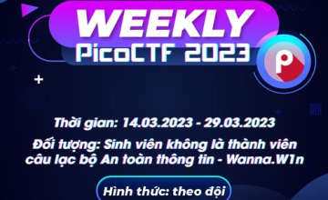  Wannagame weekly 1 - picoCTF 2023 