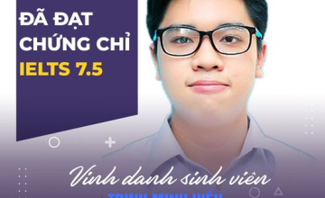 [UIT - You are the best] Vinh danh sinh viên Trịnh Minh Hiếu đã xuất sắc đạt chứng chỉ IELTS 7.5