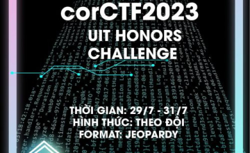 corCTF 2023 - Thông báo giải corCTF