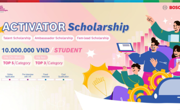  BOSCH Activator Scholarship - EnDeavor for Future Journey 