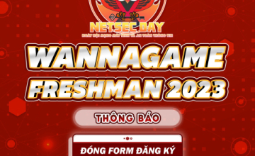WannaGame Freshman 2023 chính thức đóng form đăng ký 
