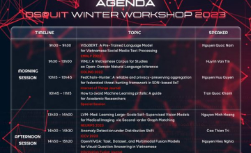  DS@UIT Winter Workshop 2023 - Mở đơn đăng ký tham gia Workshop 