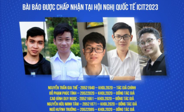 Chúc mừng nhóm sinh viên Khoa học Dữ liệu có bài báo khoa học được đăng tại Hội nghị quốc tế ICIT2023 được chỉ mục bởi Scopus (Q3)