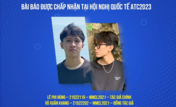 Chúc mừng 02 sinh viên khoa Mạng máy tính & Truyền thông có bài báo khoa học được đăng tại Hội nghị Quốc tế ATC2023