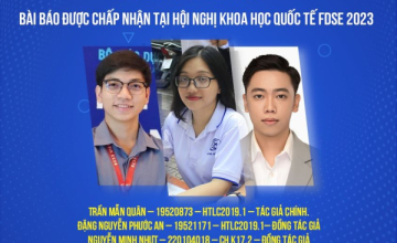Chúc mừng nhóm sinh viên UIT có bài báo khoa học được đăng tại Hội nghị quốc tế FDSE 2023