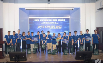 Chúc mừng sinh viên năm 1 Bùi Ngọc Hoàn đạt giải Nhất chung kết cuộc thi Tiếng Anh trong sinh viên “Star Awards 2023” cụm TP. Hồ Chí Minh