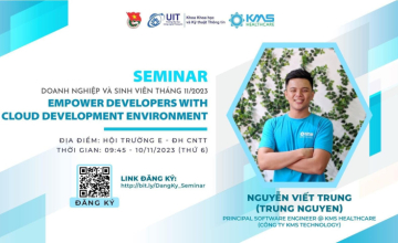 Seminar Doanh nghiệp và sinh viên tháng 11/2023 - Empower Developers With Cloud Development Environment