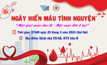  Ký túc xá ĐHQG TP.HCM HCM tổ chức ngày hội hiến máu tình nguyện 
