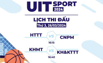 UIT SPORT 2024 - Bóng rổ nam: Công bố kết quả lượt trận thi đấu đầu tiên