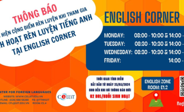 TTNN - Thông báo cộng điểm rèn luyện khi tham gia sinh hoạt ngoại khóa tiếng Anh tại English zone 