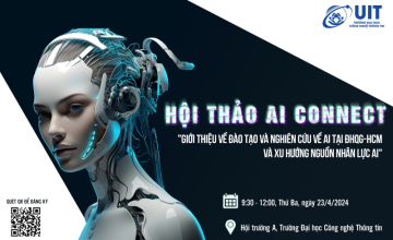 HỘI THẢO AI CONNECT Chủ đề "Giới thiệu về đào tạo và nghiên cứu về AI tại ĐHQG-HCM và Xu hướng nguồn nhân lực AI"