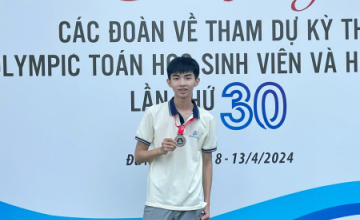 Gặp gỡ Lê Văn Huy - Từ giải khuyến khích đến huy chương Bạc Olympic Toán