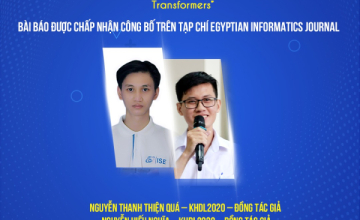 Chúc mừng 2 sinh viên năm 4 có bài báo khoa học được công bố tại Tạp chí Egyptian Informatics Journal (ISI Q1 IF 5.0)