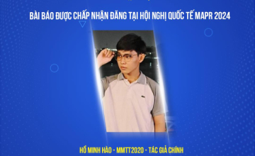Chúc mừng sinh viên Mạng máy tính và Truyền thông có bài báo được chấp nhận đăng tại MAPR 2024