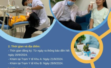  Ký túc xá Đại học Quốc gia thông báo về việc tổ chức khám răng miệng, da liễu miễn phí cho sinh viên, viên chức, người lao động