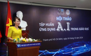  ĐHQG-HCM tổ chức hội thảo tập huấn “Ứng dụng AI trong giáo dục”
