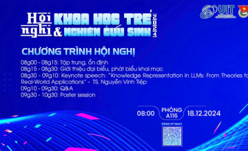 TS. Nguyễn Vinh Tiệp - Diễn giả Khách mời tại Hội nghị Khoa học Trẻ và Nghiên cứu Sinh UIT 2024