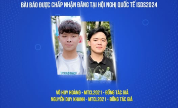 Chúc mừng nhóm sinh viên ngành Kỹ thuật Máy tính có bài báo khoa học được chấp nhận công bố tại Hội nghị quốc tế ISD2024