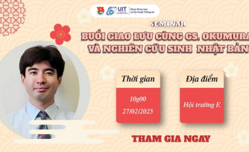 Seminar buổi giao lưu cùng GS. Okumura và nghiên cứu sinh Nhật Bản