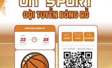 Tuyển thành viên đội tuyển Bóng rổ khoa Mạng máy tính và Truyền thông