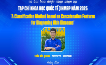 Chúc mừng sinh viên lớp HTTT2020 có bài báo tại Tạp chí Journal of Information Hiding and Multimedia Signal Processing (JIHMSP) năm 2025