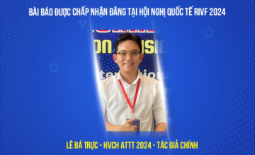 Chúc mừng sinh viên UIT có bài báo khoa học được chấp nhận đăng tại Hội nghị quốc tế RIVF 2024