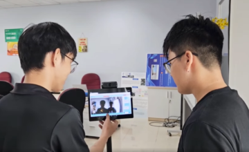 CLB AI thử nghiệm tích hợp điểm danh bằng nhận diện khuôn mặt và chatbot trên robot
