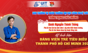 Tuyên dương 2 Đảng viên UIT đạt danh hiệu Đảng viên trẻ tiêu biểu cấp Thành phố Hồ Chí Minh năm 2025