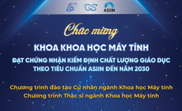 Khoa Khoa học Máy tính đạt chuẩn kiểm định quốc tế ASIIN cho hai chương trình đào tạo 
