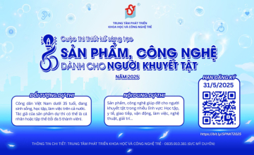 Cuộc thi Thiết kế, sáng tạo sản phẩm, công nghệ dành cho người khuyết tật năm 2025