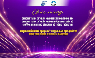 Chúc mừng 3 chương trình của UIT nhận chuẩn kiểm định chất lượng giáo dục quốc tế theo tiêu chuẩn ASIIN 